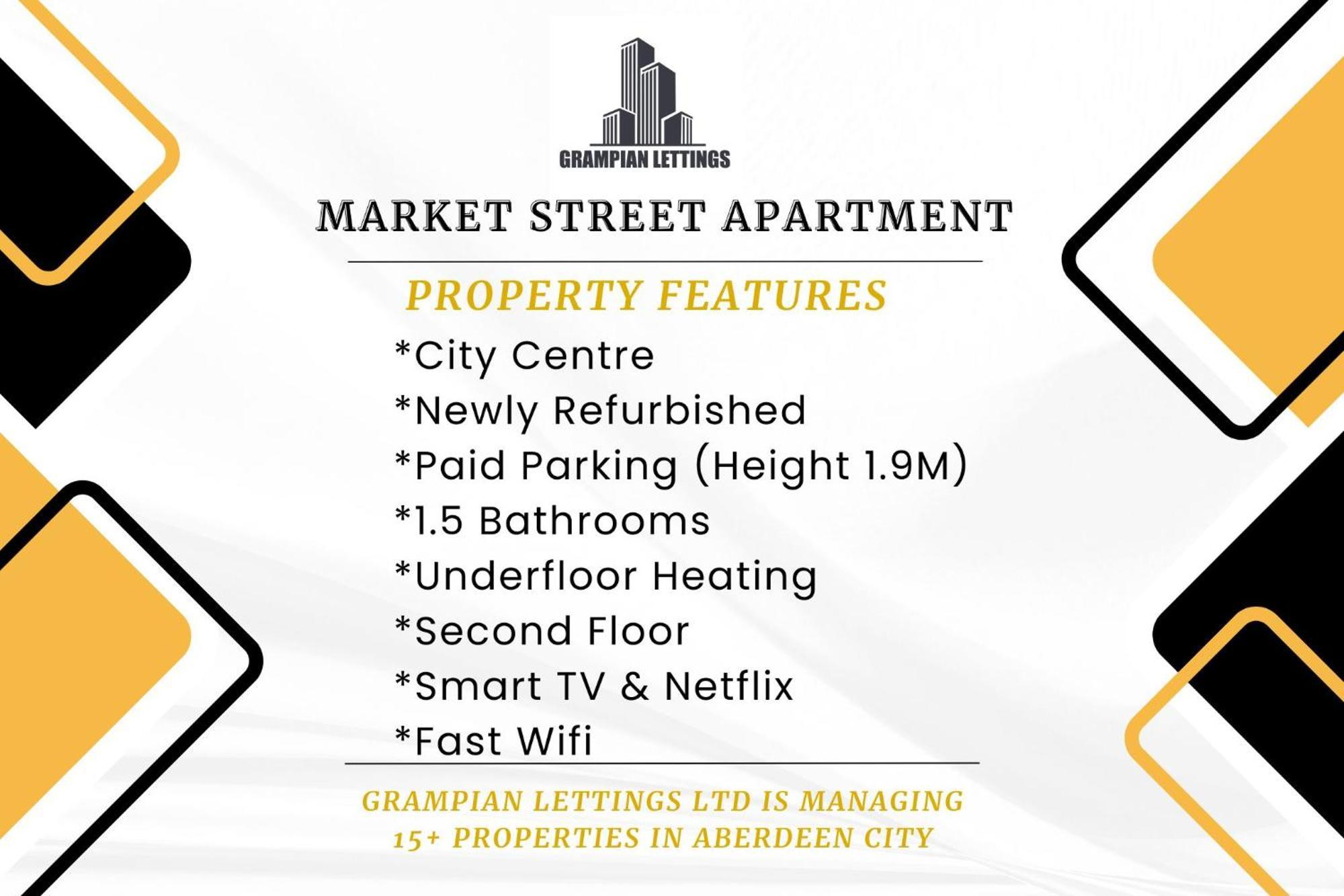 Market Street Apartments ✪ Grampian Lettings Ltd Aberdeen Extérieur photo